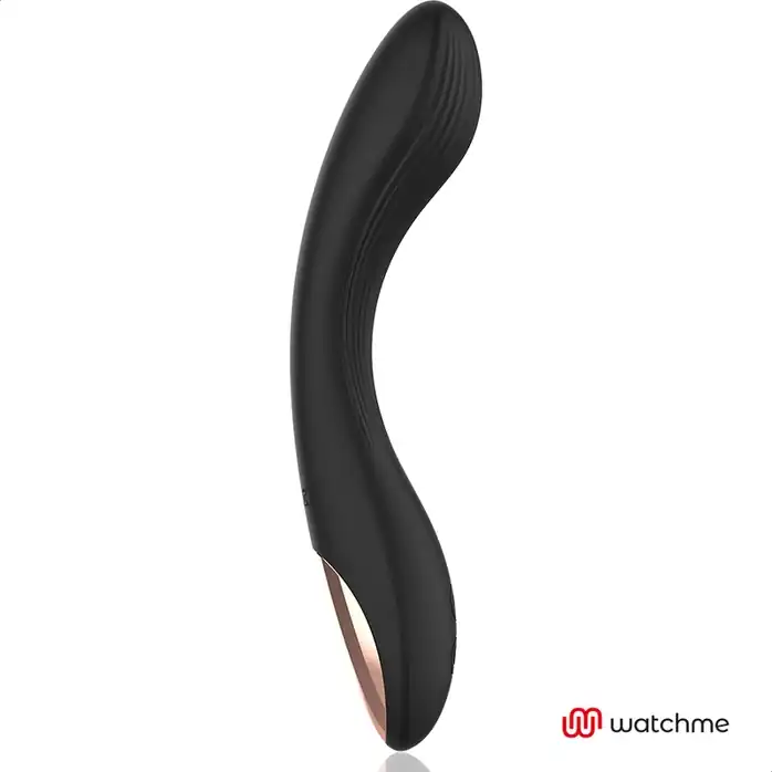 Черный вибратор с пультом-часами Anne s Desire Curve G-Spot Vibe Wireless Watchme - 20,5 см. Фотография 6.