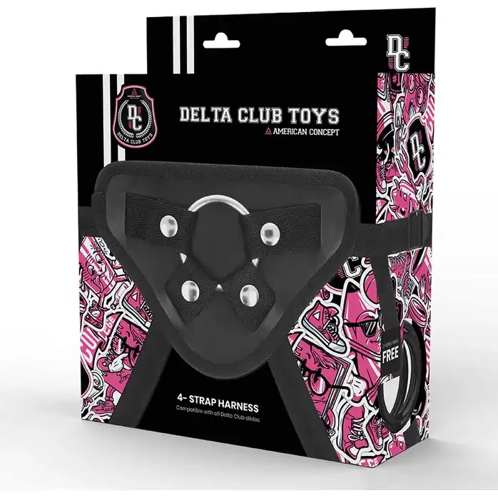 Классические трусики для насадок с фиксацией кольцом Deltaclub Harness Universal. Фотография 4.