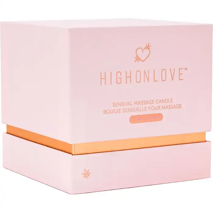 Оригинальная массажная свеча High On Love Sensual Massage Candle - 250 мл. Фотография 3.