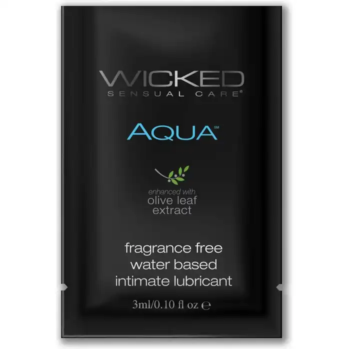 Легкий лубрикант на водной основе с алое Wicked Aqua - 3 мл