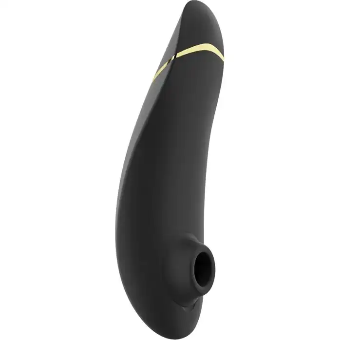 Черный клиторальный стимулятор Womanizer Premium 2