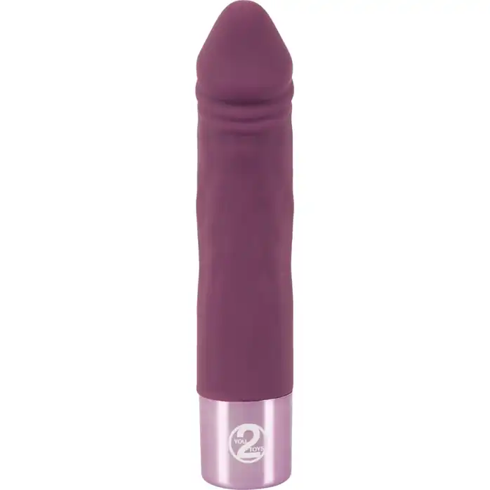 Фиолетовый вибратор-реалистик Realistic Vibe - 14,3 см - You2Toys. Фотография 3.