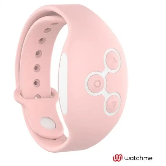 Зеленое виброяйцо с нежно-розовым пультом-часами Wearwatch Egg Wireless Watchme. Фотография 3.