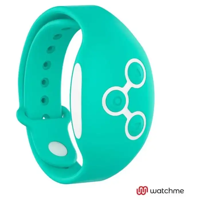 Зеленый вибратор для пар с пультом-часами Weatwatch Dual Pleasure Vibe. Фотография 4.