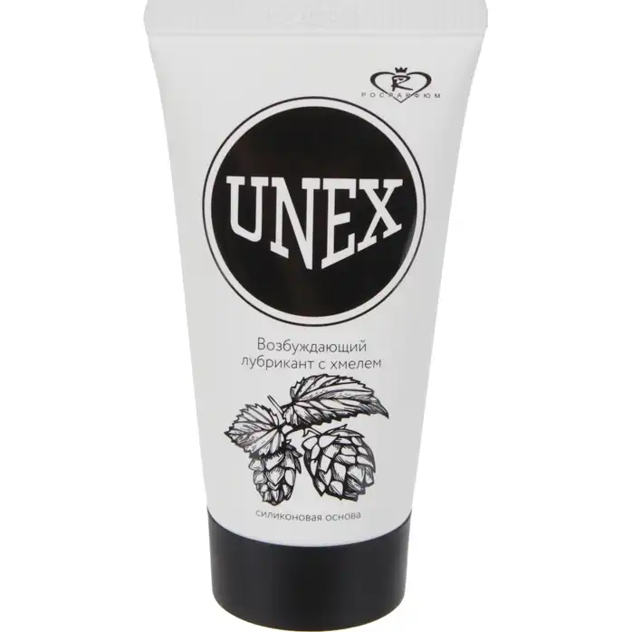 Возбуждающий лубрикант с хмелем на силиконовой основе Unex - 50 мл