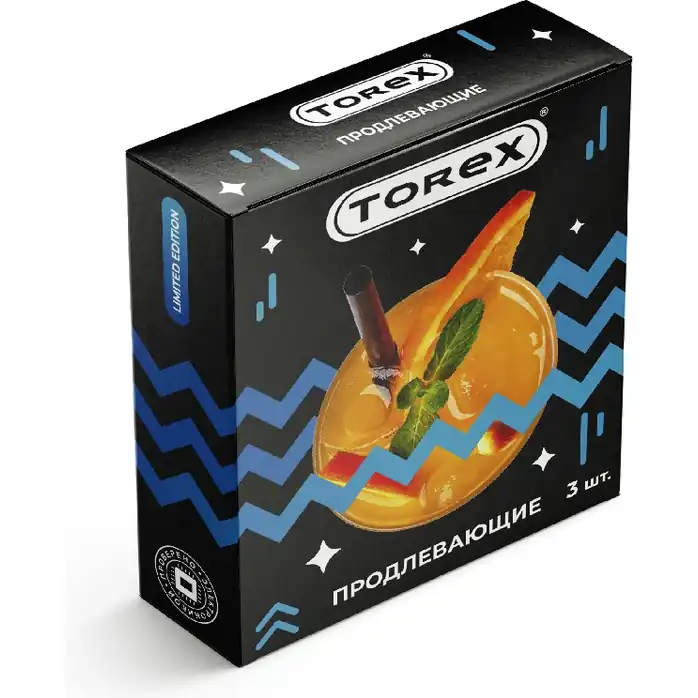 Презервативы с пролонгирующей смазкой Torex Party Продлевающие - 3 шт
