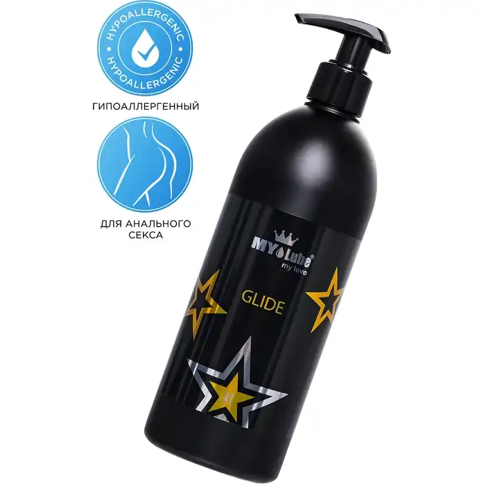 Анальная гель-смазка на водной основе MyLube GLIDE XL - 500 мл. Фотография 3.