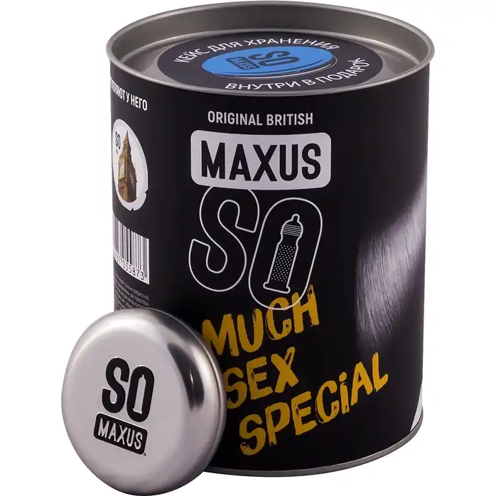 Текстурированные презервативы в кейсе MAXUS So Much Sex - 100 шт. Фотография 2.