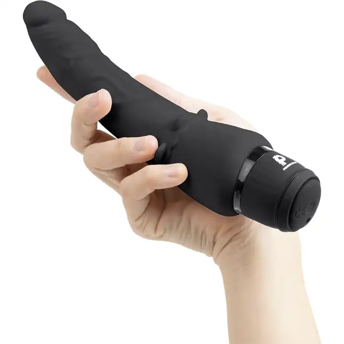 Черный анальный вибратор 7 Slim Anal Realistic Vibrator - 20 см. Фотография 2.