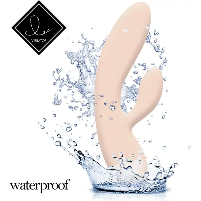 Бежевый вибратор-кролик Lea Rabbit Vibrator - 20,2 см. Фотография 3.