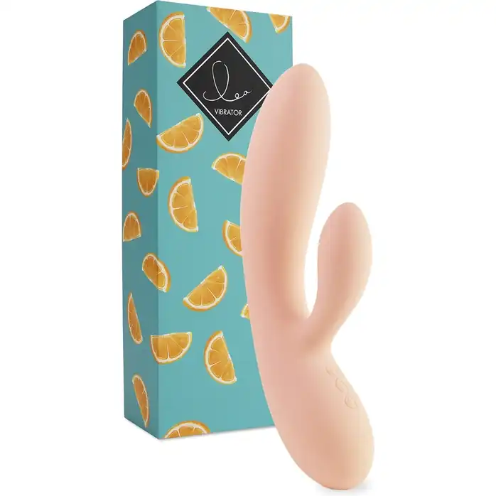 Бежевый вибратор-кролик Lea Rabbit Vibrator - 20,2 см
