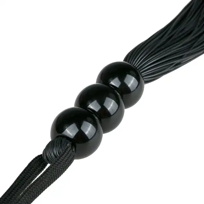 Черная силиконовая плеть Silicone Whip - 32 см - Fetish Collection. Фотография 3.
