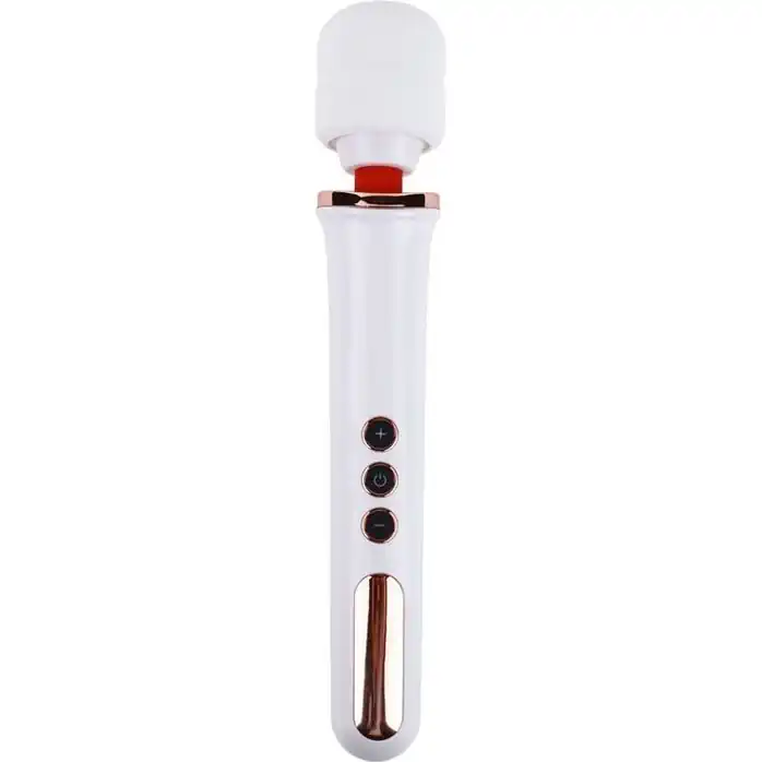 Белый жезловый вибратор Wand Vander - 33,5 см
