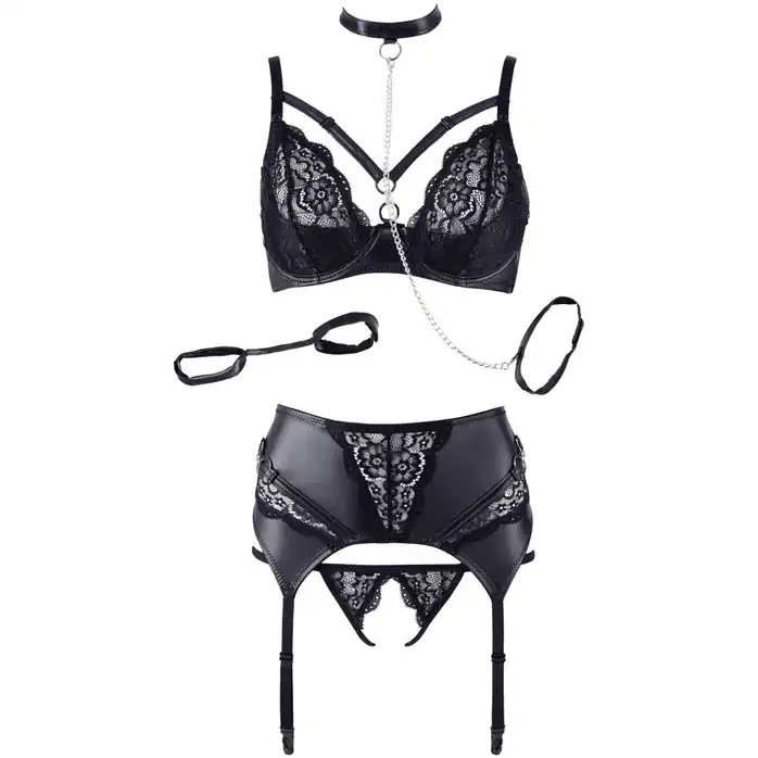 Сексуальный комплект белья с фиксацией - Cottelli Collection. Фотография 11.