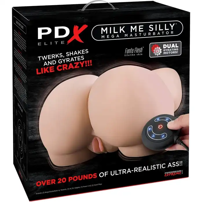 Вагина с вибрацией и вращением Milk Me Silly - PDX Elite. Фотография 2.