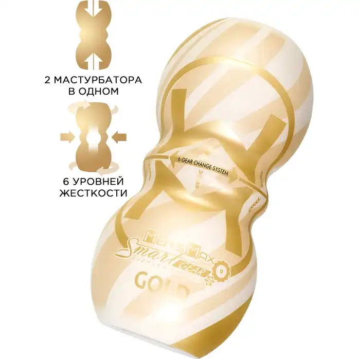 Мастурбатор MensMax Smart Gear GOLD. Фотография 2.