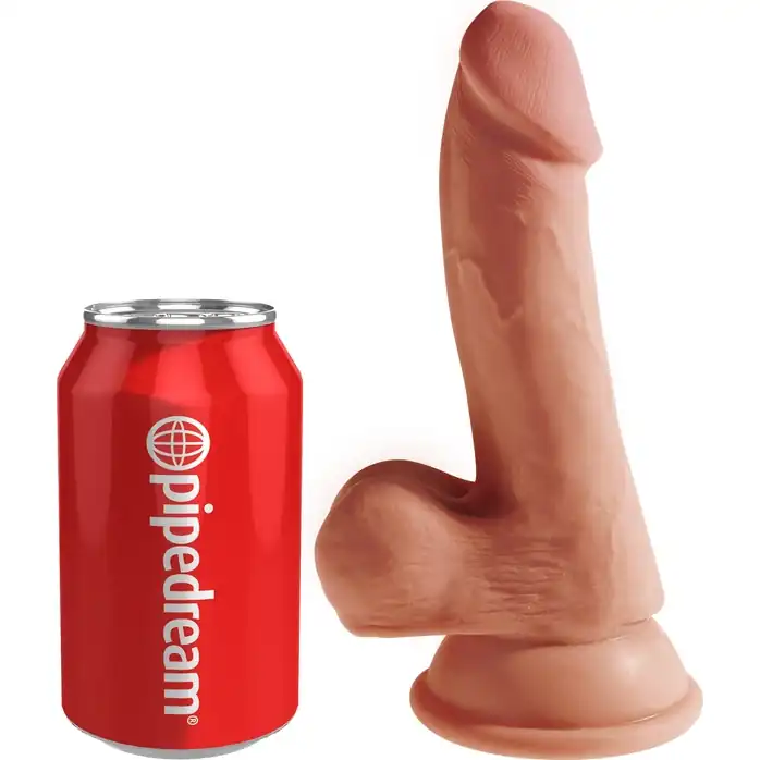 Кофейный фаллоимитатор на присоске 6,5 Triple Density Cock - 20,3 см - King Cock Plus. Фотография 3.