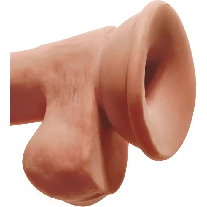 Кофейный фаллоимитатор на присоске 6,5 Triple Density Cock - 20,3 см - King Cock Plus. Фотография 7.