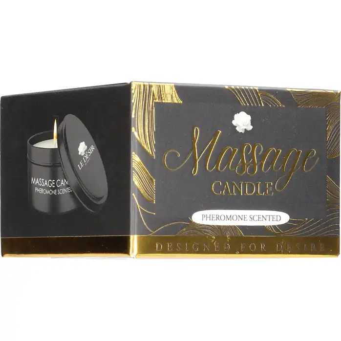 Массажная свеча с феромонами Massage Candle Pheromone Scented - 100 гр - Le Desir. Фотография 3.