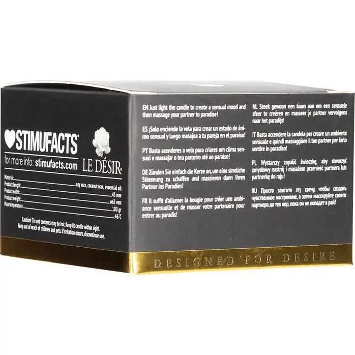 Массажная свеча с феромонами Massage Candle Pheromone Scented - 100 гр - Le Desir. Фотография 4.