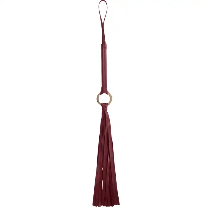 Бордовый хлыст Flogger - 70 см - Ouch!. Фотография 2.