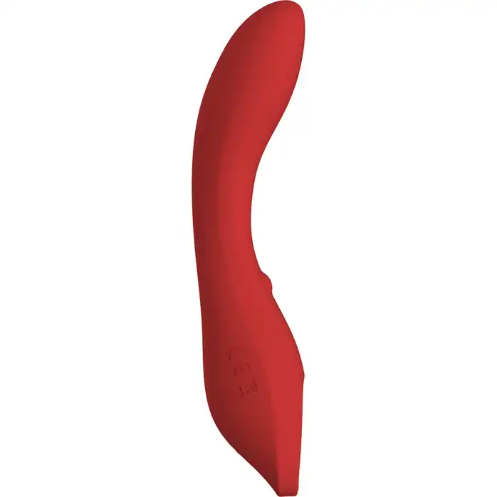 Красный вибратор с движущимся шариком Eva - 21 см - Red Revolution. Фотография 4.