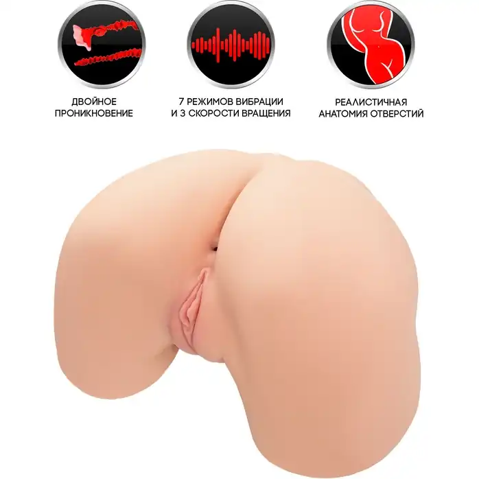 Вагина с вибрацией и ротацией Adel 001 Real Hips. Фотография 2.
