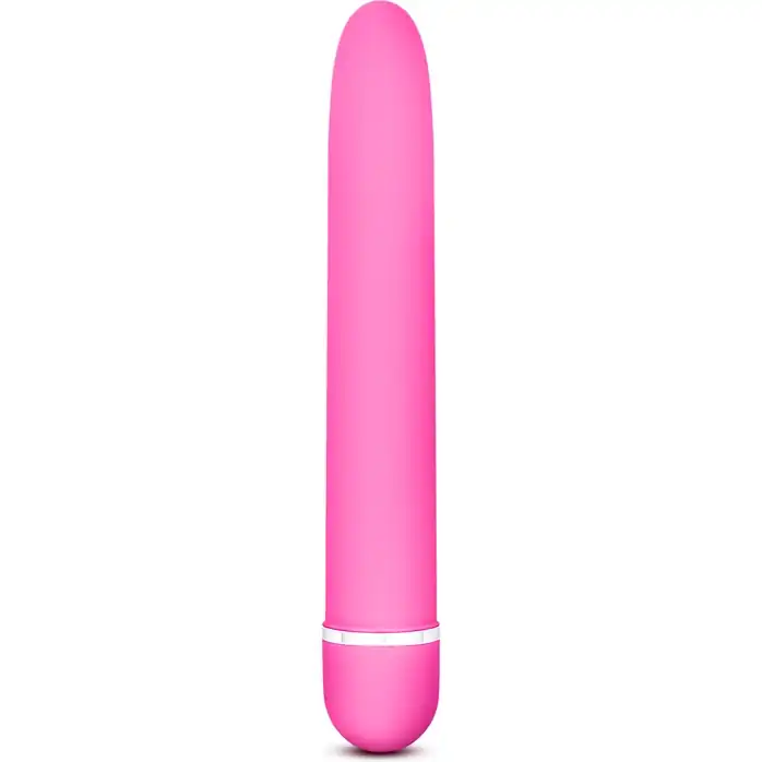 Розовый классический вибратор Luxuriate - 17,8 см - Rose