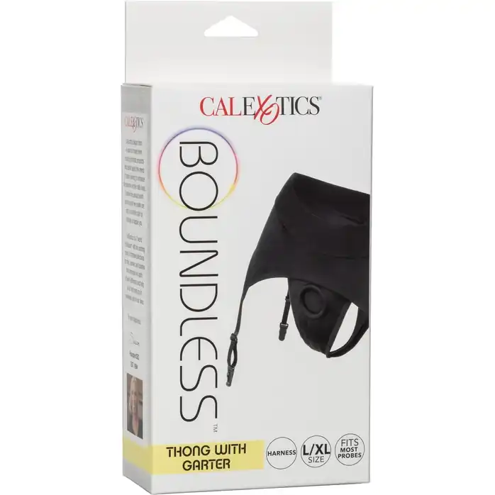 Пояс-трусики для фиксации насадок Boundless Thong with Garter L/XL - Boundless. Фотография 4.