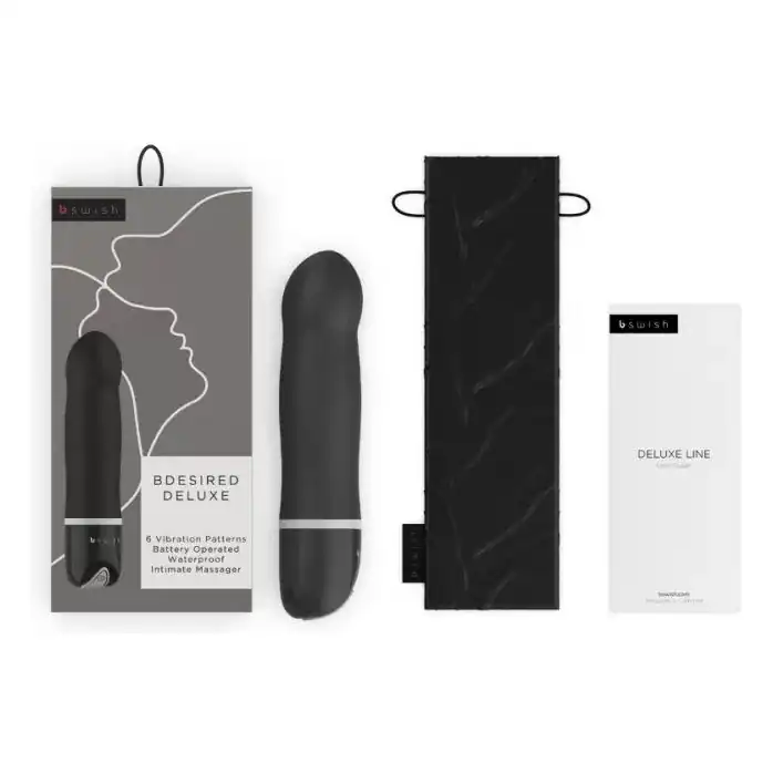 Черный мини-вибратор Bdesired Deluxe - 15,3 см. Фотография 5.