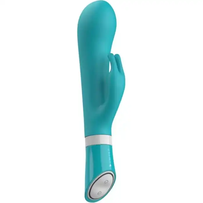 Бирюзовый вибратор-кролик Bwild Deluxe Bunny - 19,3 см