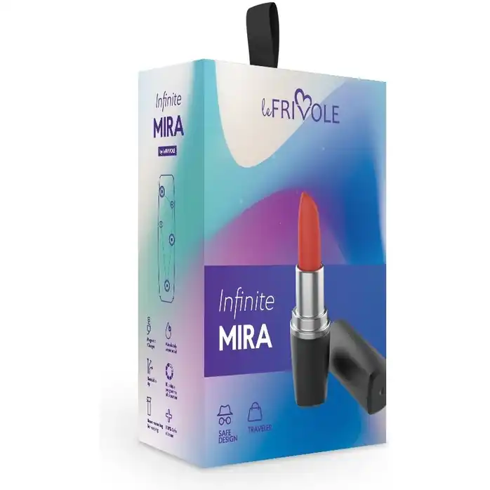 Черный вибратор-помада Mira - Infinite collection. Фотография 2.