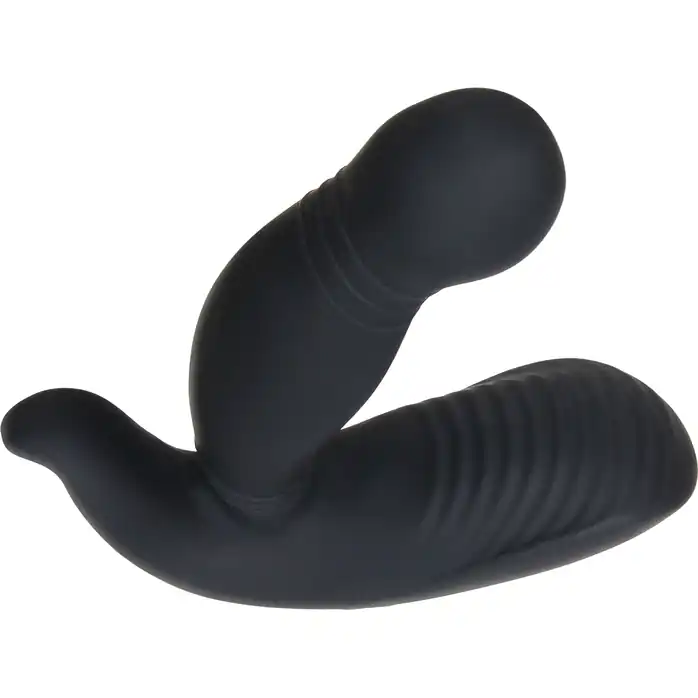 Черный вибростимулятор простаты Adam s Rechargeable - 11,7 см. Фотография 12.