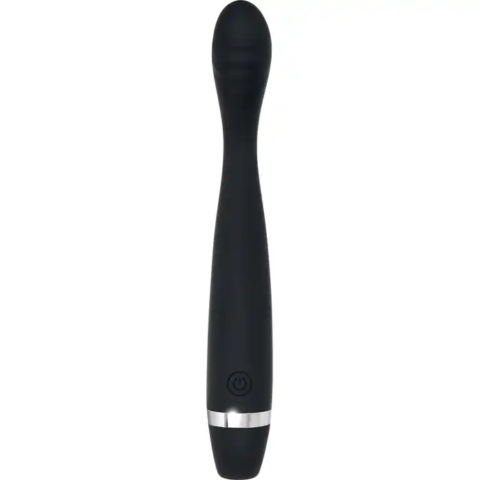 Черный вибростимулятор G-зоны Skinny G - 17,8 см. Фотография 4.