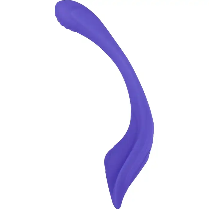 Фиолетовый гибкий вибростимулятор с пультом ДУ Anywhere Vibe. Фотография 5.