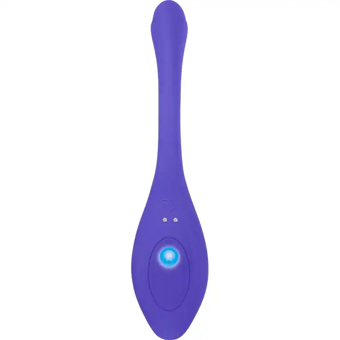 Фиолетовый гибкий вибростимулятор с пультом ДУ Anywhere Vibe. Фотография 8.