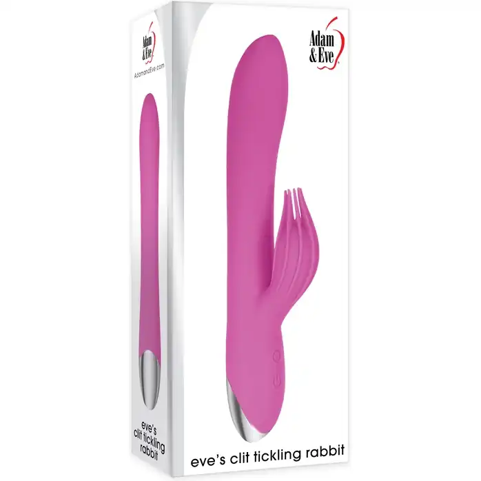 Розовый вибратор-кролик Eve s Clit Tickling Rabbit - 20,4 см. Фотография 2.