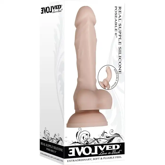 Гибкий фаллоимитатор Real Supple Poseable - 15 см. Фотография 10.