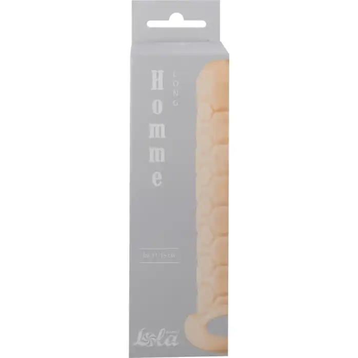 Телесный фаллоудлинитель Homme Long - 15,5 см - Homme. Фотография 3.