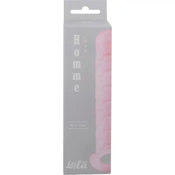 Розовый фаллоудлинитель Homme Long - 15,5 см - Homme. Фотография 4.