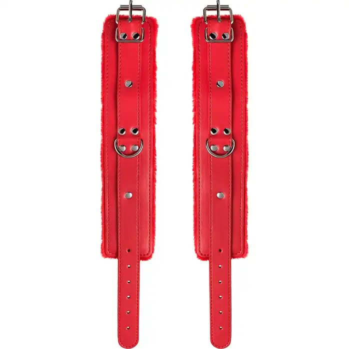 Красные оковы Anonymo из искусственной кожи - Anonymo. Фотография 8.