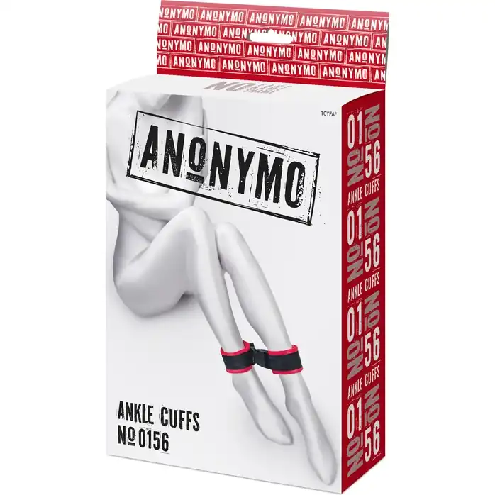 Красно-черные велюровые оковы Anonymo - Anonymo. Фотография 13.
