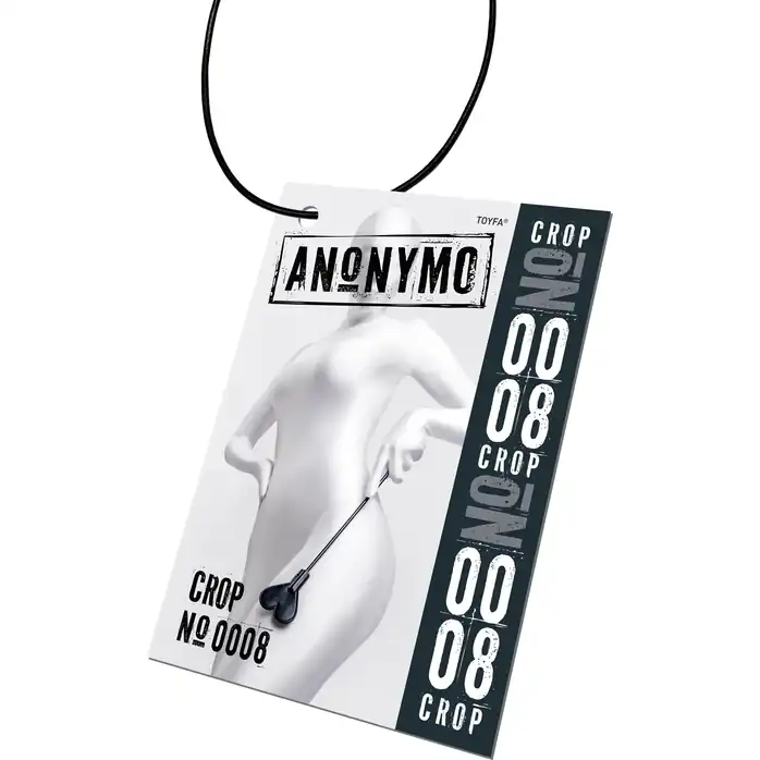 Черный стек со шлепком в форме сердца Anonymo - 35 см - Anonymo. Фотография 8.