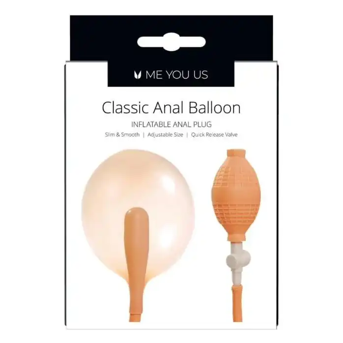 Телесный анальный расширитель Classic Anal Balloon. Фотография 2.