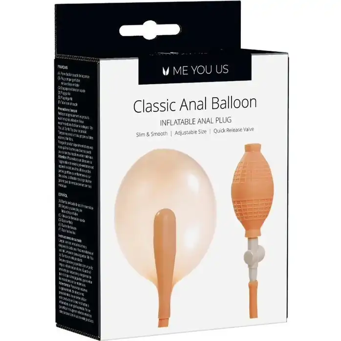 Телесный анальный расширитель Classic Anal Balloon. Фотография 3.