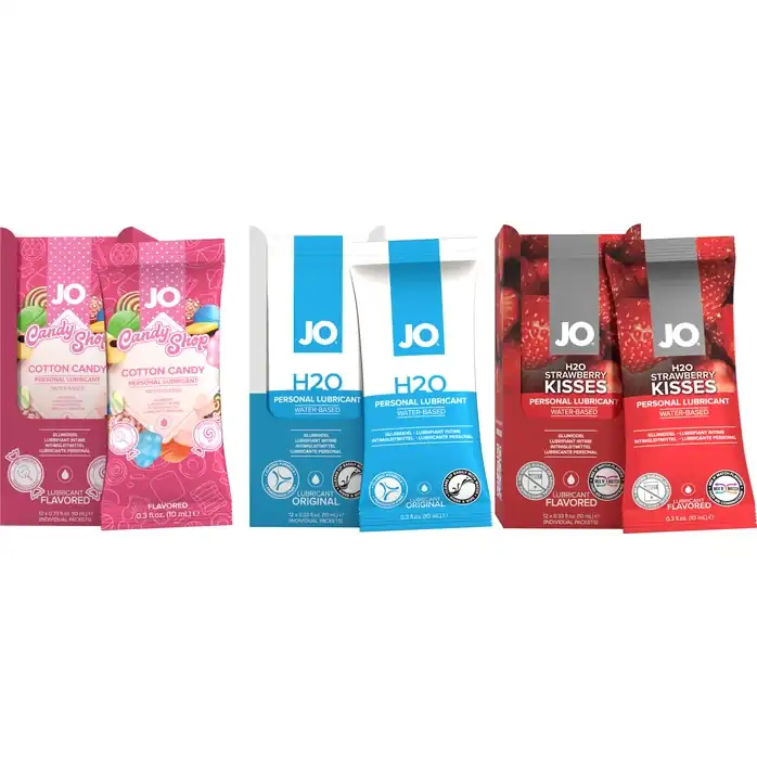 Лубрикант на водной основе JO Personal Lubricant H2O - 12 саше по 10 мл - JO H2O Classic. Фотография 4.