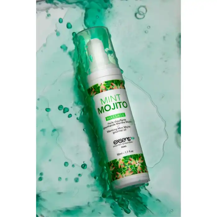 Разогревающее массажное масло с ароматом мохито Gourmet Mint Mojito - 50 мл. Фотография 5.