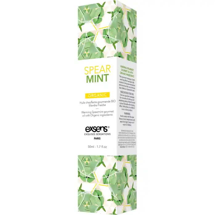 Разогревающее массажное масло Gourmet Spearmint Organic с органическими ингредиентами - 50 мл. Фотография 3.