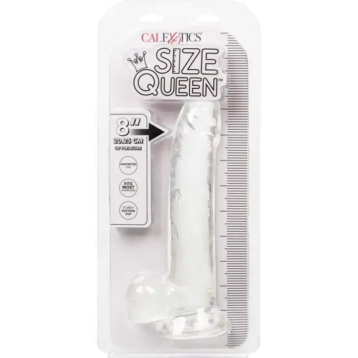 Прозрачный фаллоимитатор Size Queen 8 - 25,5 см - Size Queen. Фотография 8.