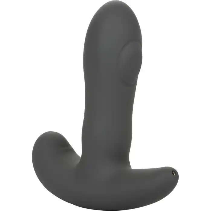 Серый вибромассажер простаты Remote Control Dual Pulsating Probe - Eclipse